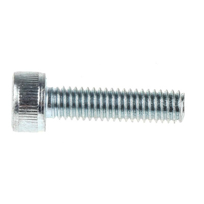 RS PRO Bright Zinc Plated Steel Hex Socket Cap Screw, DIN 912, M4 x 16mm