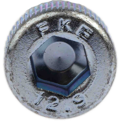 RS PRO Bright Zinc Plated Steel Hex Socket Cap Screw, DIN 912, M5 x 50mm