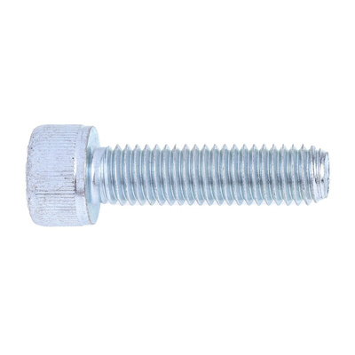 RS PRO Bright Zinc Plated Steel Hex Socket Cap Screw, DIN 912, M8 x 30mm