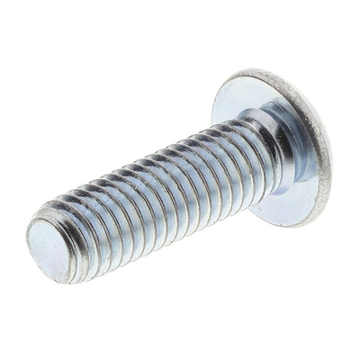 RS PRO Bright Zinc Plated Steel Hex Socket Button Screw, ISO 7380, M5 x 16mm