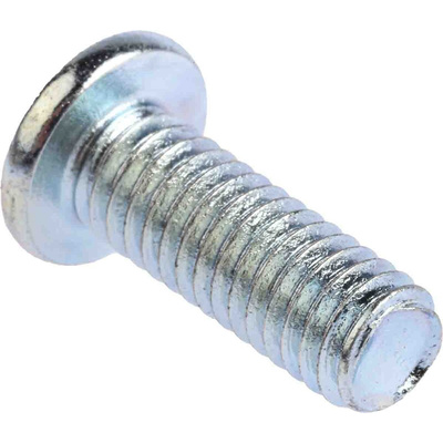 RS PRO Bright Zinc Plated Steel Hex Socket Button Screw, ISO 7380, M6 x 16mm