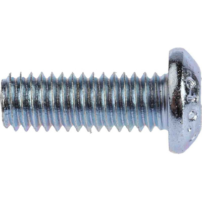 RS PRO Bright Zinc Plated Steel Hex Socket Button Screw, ISO 7380, M6 x 16mm