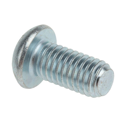 RS PRO Bright Zinc Plated Steel Hex Socket Button Screw, ISO 7380, M8 x 16mm