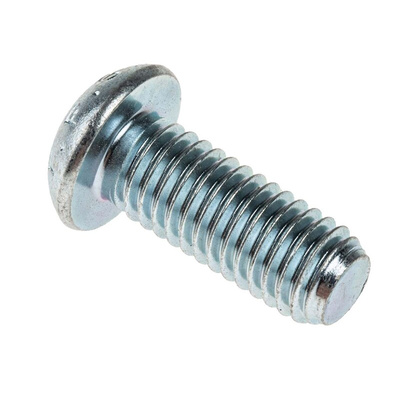 RS PRO Bright Zinc Plated Steel Hex Socket Button Screw, ISO 7380, M8 x 20mm
