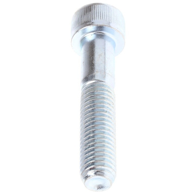 RS PRO Bright Zinc Plated Steel Hex Socket Cap Screw, DIN 912, M10 x 50mm