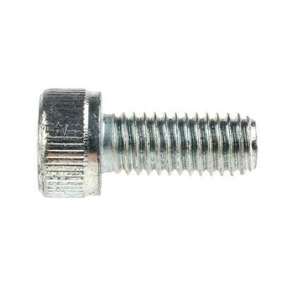 RS PRO Bright Zinc Plated Steel Hex Socket Cap Screw, DIN 912, M5 x 12mm