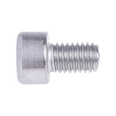 RS PRO Plain Stainless Steel Hex Socket Cap Screw, DIN 912, M5 x 8mm