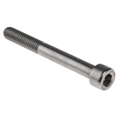 RS PRO Plain Stainless Steel Hex Socket Cap Screw, DIN 912, M8 x 70mm
