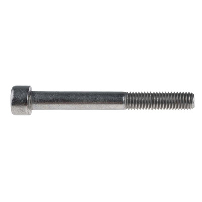 RS PRO Plain Stainless Steel Hex Socket Cap Screw, DIN 912, M8 x 70mm