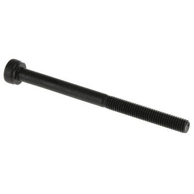 RS PRO Black, Self-Colour Steel Hex Socket Cap Screw, DIN 912, M3 x 40mm