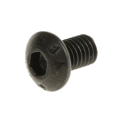 RS PRO Black, Self-Colour Steel Hex Socket Button Screw, ISO 7380, M3 x 5mm
