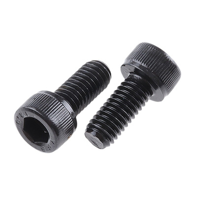 RS PRO Black, Self-Colour Steel Hex Socket Cap Screw, DIN 912, M6 x 14mm