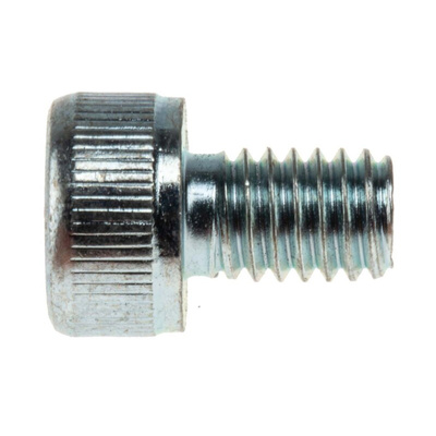 RS PRO Bright Zinc Plated Steel Hex Socket Cap Screw, DIN 912, M4 x 6mm