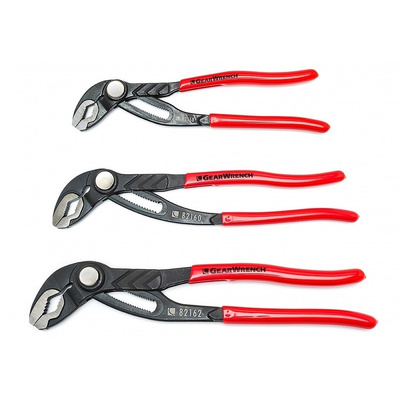 GearWrench VDE Insulated Chrome Vanadium Steel Pliers Slip Joint Pliers, 203 mm. 254 mm. 305 mm Overall Length