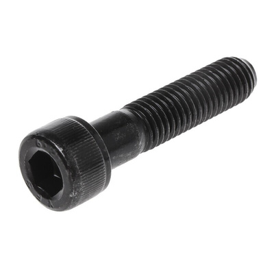 RS PRO M10 x 45mm Hex Socket Cap Screw Black, Self-Colour Steel