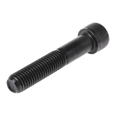 RS PRO M12 x 65mm Hex Socket Cap Screw Black, Self-Colour Steel