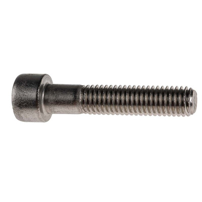 RS PRO M8 x 40mm Hex Socket Cap Screw Plain Stainless Steel