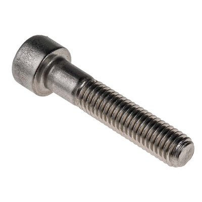 RS PRO M8 x 40mm Hex Socket Cap Screw Plain Stainless Steel