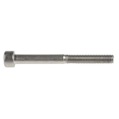 RS PRO M5 x 50mm Hex Socket Cap Screw Plain Stainless Steel