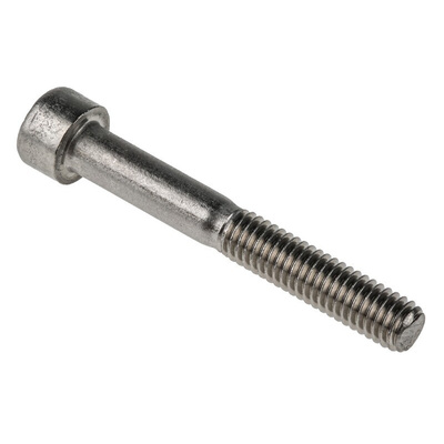 RS PRO M6 x 45mm Hex Socket Cap Screw Plain Stainless Steel