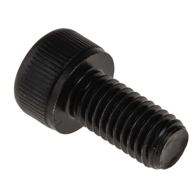 RS PRO Black, Self-Colour Steel Hex Socket Cap Screw, DIN 912, M8 x 16mm