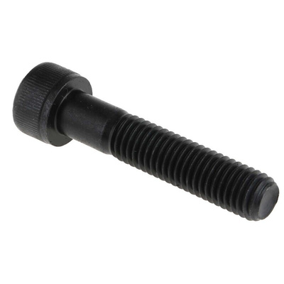 RS PRO M10 x 50mm Hex Socket Cap Screw Black, Self-Colour Steel