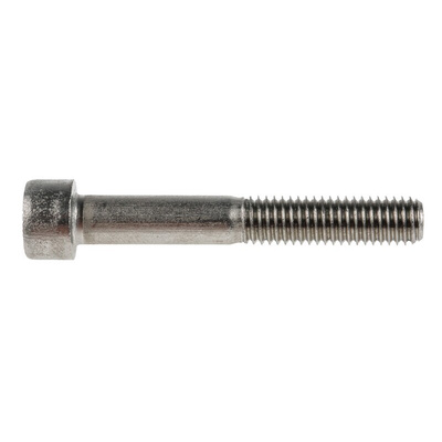 RS PRO Plain Stainless Steel Hex Socket Cap Screw, DIN 912, M8 x 55mm