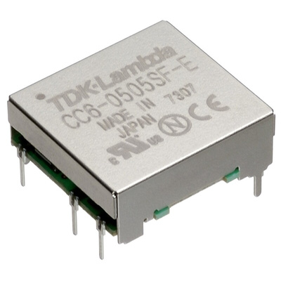 TDK-Lambda CC-E DC-DC Converter, 5V dc/ 1.2A Output, 18 → 36 V dc Input, 6W, Surface Mount, +85°C Max Temp -40°C