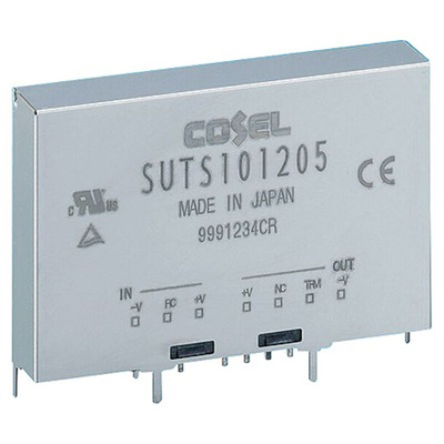 Cosel SUTS DC-DC Converter, 3.3V dc/ 2.6A Output, 18 → 36 V dc Input, 8.58W, PCB Mount, +85°C Max Temp -40°C Min