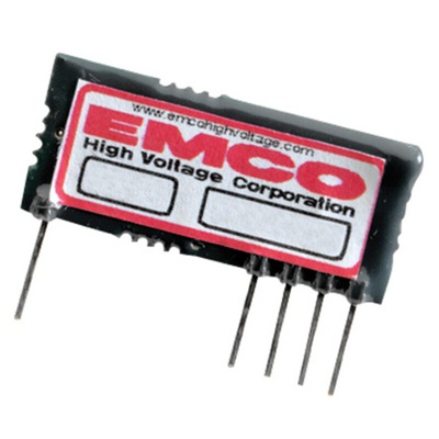 XP Power SIP Series DC-DC Converter, 20 → 90V dc/ 0 → 1mA Output, 3 → 6.7 V dc Input, 0.1W,