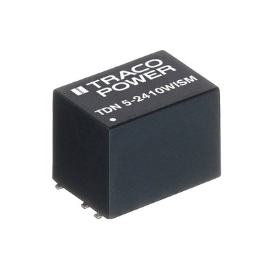 TRACOPOWER TDN 5WISM DC-DC Converter, ±15V dc/ ±168mA Output, 9 → 36 V dc Input, 5W, Surface Mount, +75°C Max