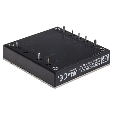 XP Power RDH300 DC-DC Converter, 28V dc/ 10.7A Output, 43 → 160 V dc Input, 300W, Through Hole
