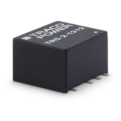TRACOPOWER TRS 2 DC-DC Converter, 12V dc/ 167mA Output, 18 → 36 V dc Input, 2W, Surface Mount, +90°C Max Temp