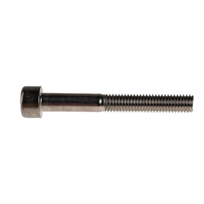 RS PRO Plain Stainless Steel Hex Socket Cap Screw, DIN 912, M5 x 40mm