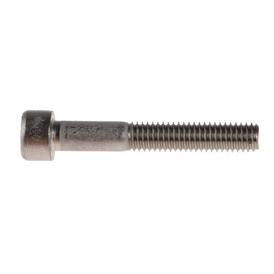 RS PRO Plain Stainless Steel Hex Socket Cap Screw, DIN 912, M6 x 40mm