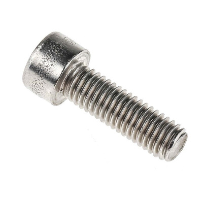 RS PRO Plain Stainless Steel Hex Socket Cap Screw, DIN 912, M8 x 25mm