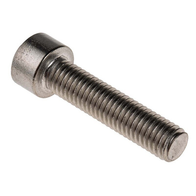 RS PRO Plain Stainless Steel Hex Socket Cap Screw, DIN 912, M8 x 35mm