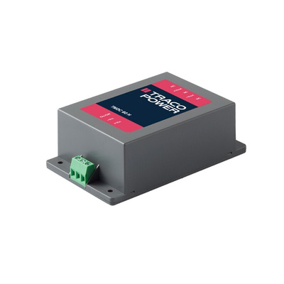 TRACOPOWER TMDC 60H DC-DC Converter, ±15V dc/ 2A Output, 80 → 160 V dc Input, 60W, Chassis Mount, +90°C Max Temp