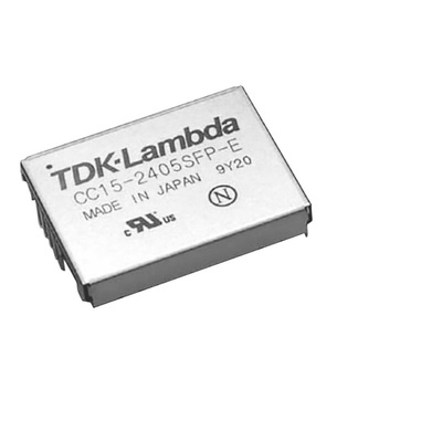 TDK-Lambda CC-P-E DC-DC Converter, 3.3V dc/ 4.5A Output, 18 → 36 V dc Input, 15W, Through Hole, +85°C Max Temp