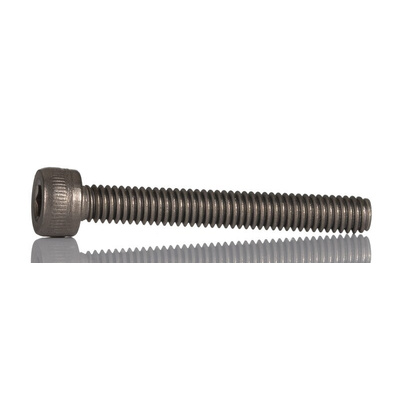 RS PRO Titanium Alloy Hex Socket Cap Screw, DIN 912, M4 x 30mm