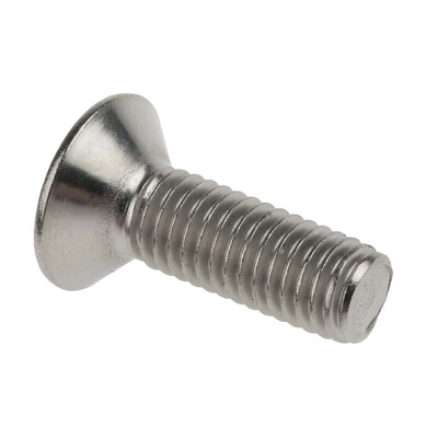 RS PRO Plain Stainless Steel Hex Socket Countersunk Screw, DIN 7991, M5 x 16mm