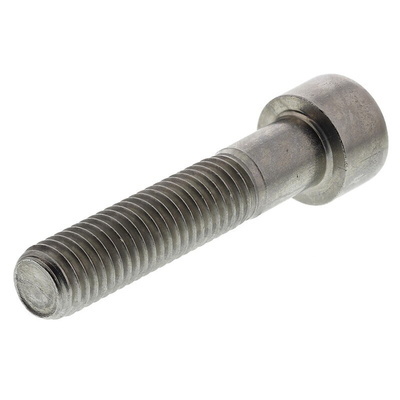 RS PRO Plain Stainless Steel Hex Socket Cap Screw, DIN 912, M10 x 50mm