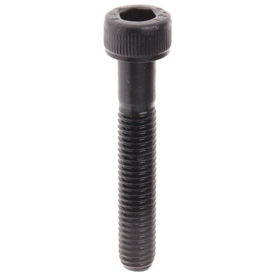 RS PRO M5 x 30mm Hex Socket Cap Screw Black, Self-Colour Steel