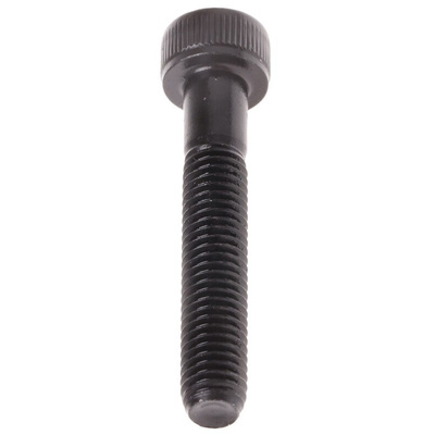 RS PRO M5 x 30mm Hex Socket Cap Screw Black, Self-Colour Steel