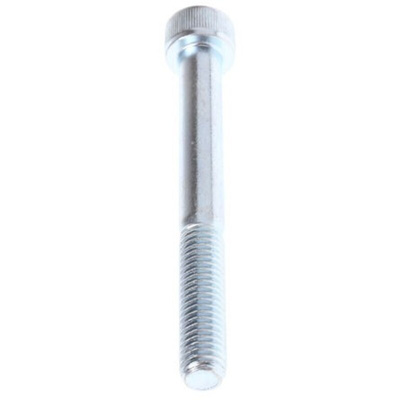 RS PRO Bright Zinc Plated Steel Hex Socket Cap Screw, DIN 912, M8 x 70mm
