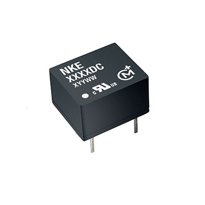 Murata Power Solutions NKE DC-DC Converter, 3.3V dc/ 300mA Output, 2.97 → 3.63 V dc Input, 1W, Through Hole,