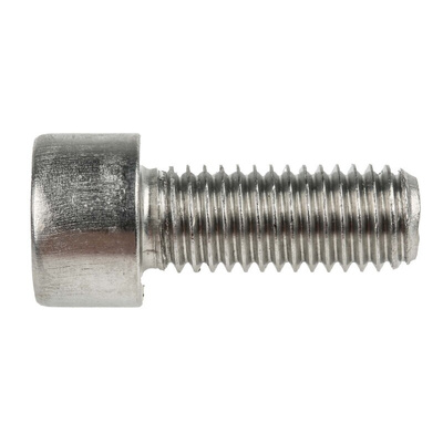 RS PRO Plain Stainless Steel Hex Socket Cap Screw, DIN 912, M10 x 25mm