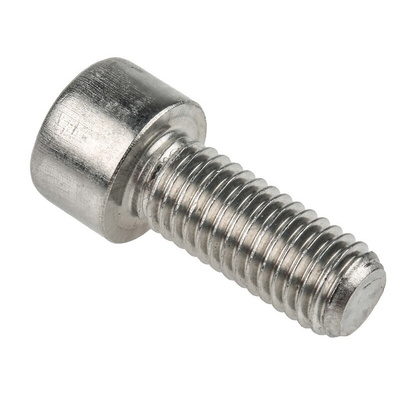 RS PRO Plain Stainless Steel Hex Socket Cap Screw, DIN 912, M10 x 25mm