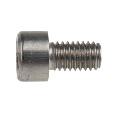 RS PRO Plain Stainless Steel Hex Socket Cap Screw, DIN 912, M6 x 10mm