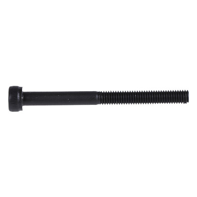 RS PRO Black, Self-Colour Steel Hex Socket Cap Screw, DIN 912, M3 x 35mm